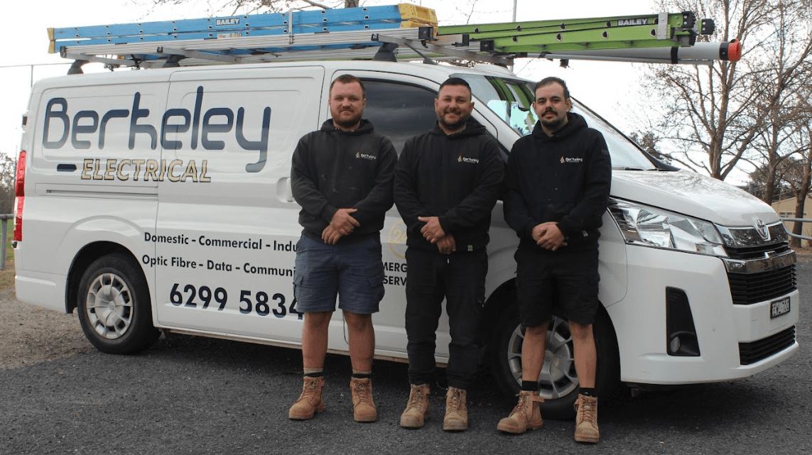 The team with their van